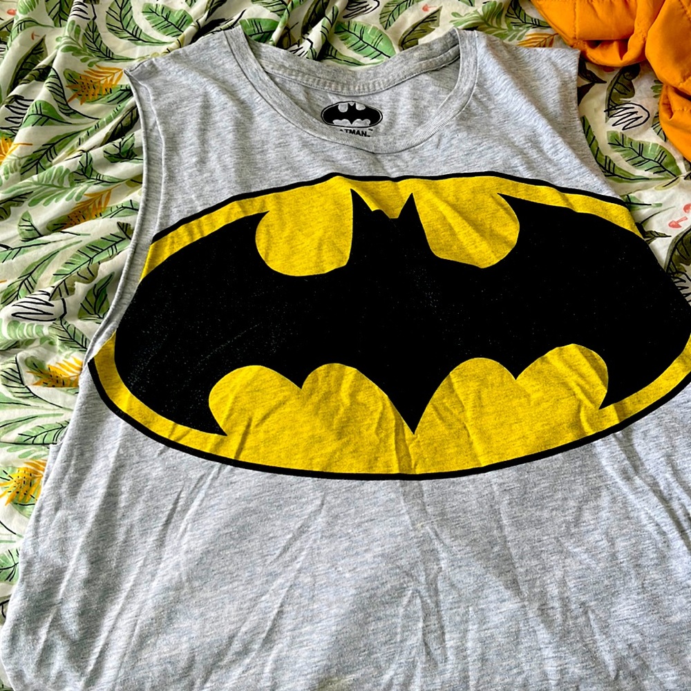 Gray Batman muscle shirt sizeXL s15